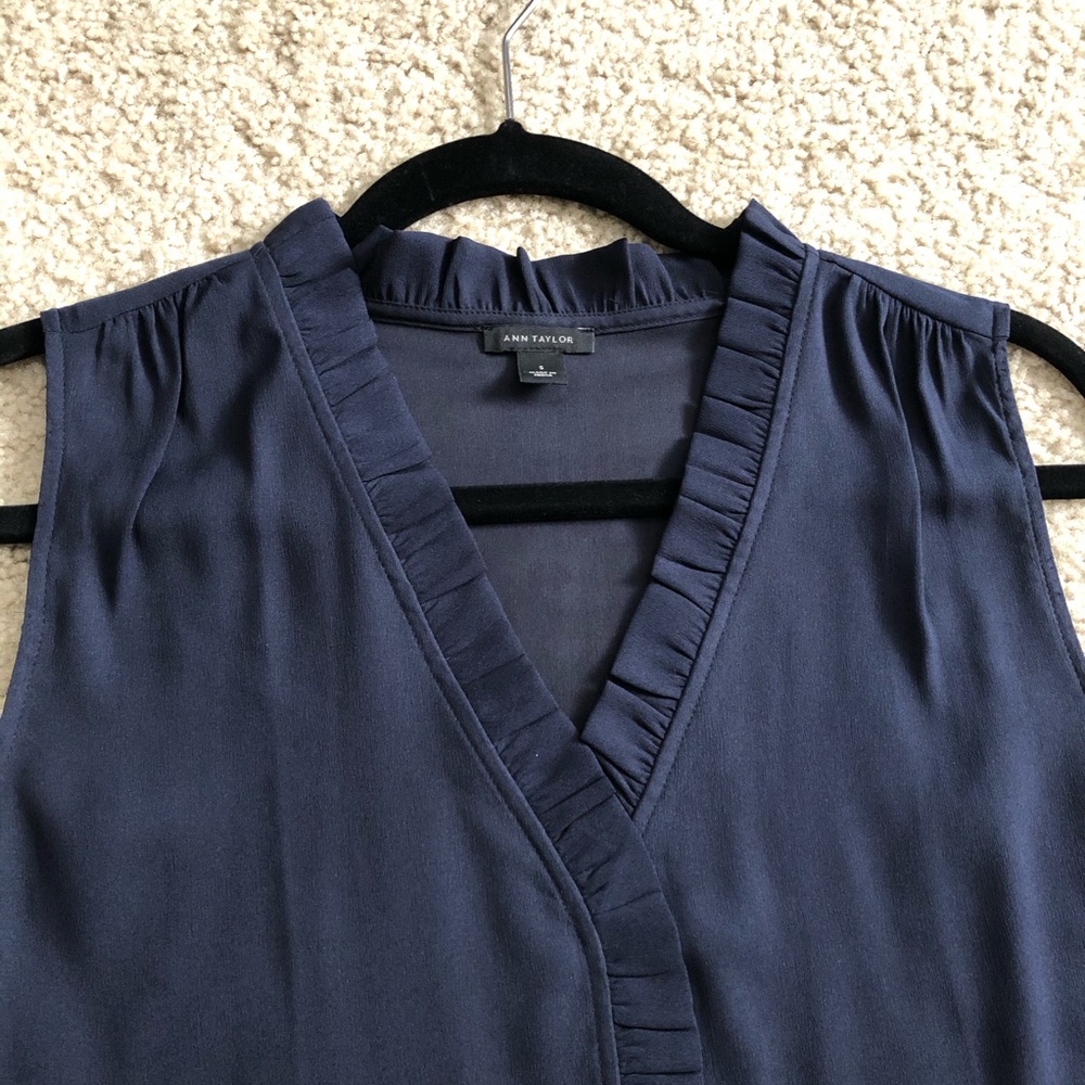 Ann Taylor Ruffle Blouse - Picture 2 of 3
